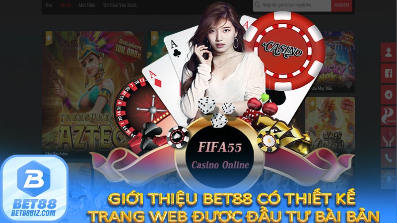 Giới thiệu bet88 có thiết kế trang web được đầu tư bài bản