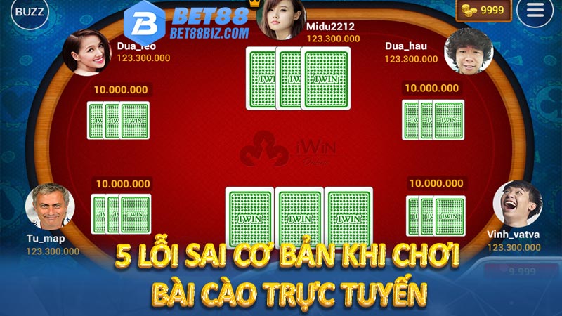 5 Lỗi sai cơ bản khi chơi bài cào trực tuyến